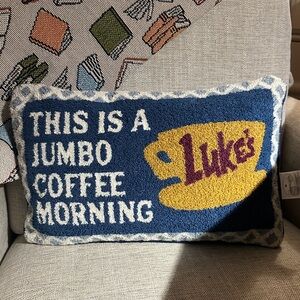 Target Blue and Yellow Gilmore Girls Pillow